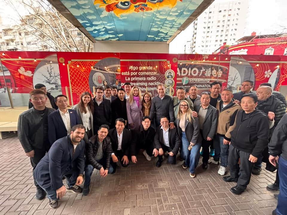 Karina Milei, Santilli y Pilar Ramírez recorrieron una obra en el barrio porteño de Belgrano