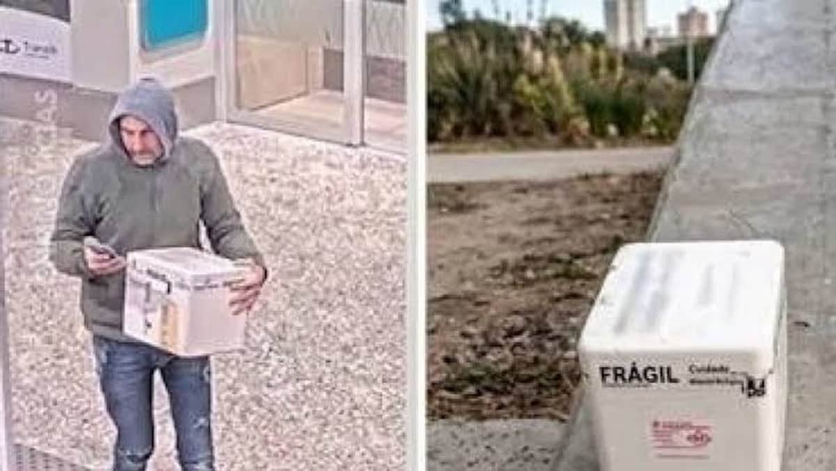 Dejó un riñón en una conservadora en Aeroparque y quedó detenido