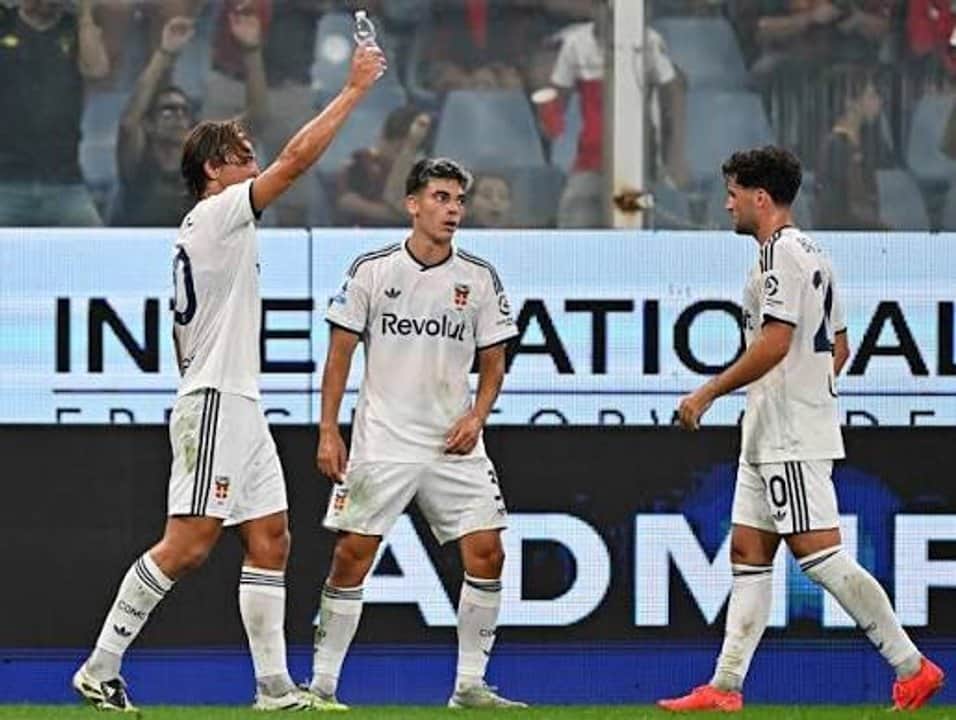 Con gol de Nico Paz, el Como le ganó 4-1 al Genoa en la Serie A