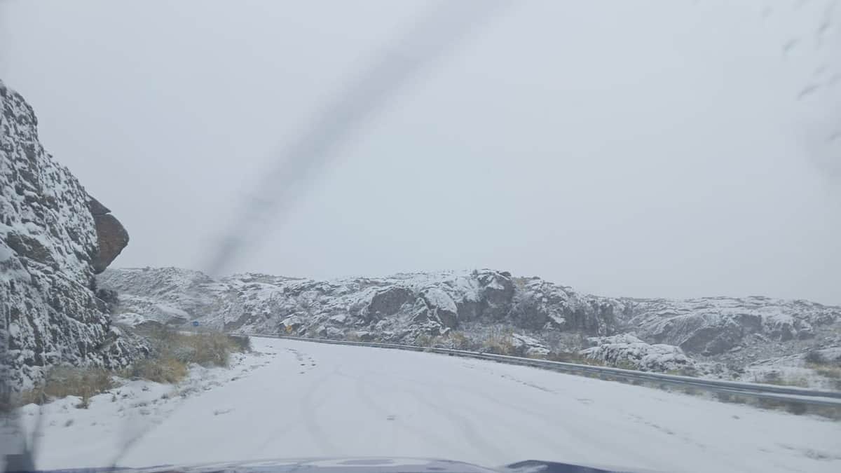 Nevó en las sierras de Córdoba y reforzaron los operativos de seguridad