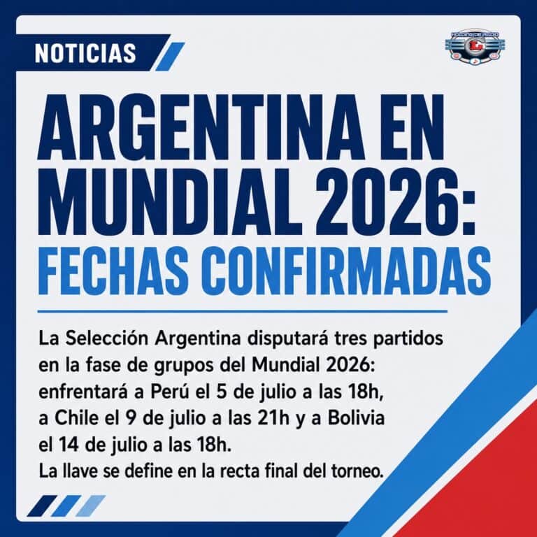 FECHAS Y HORARIOS QUE NO PODÉS PERDER