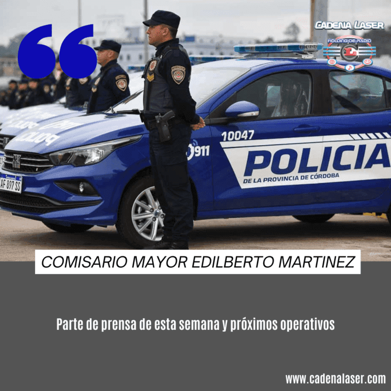 NOTA: Comisario Mayor Edilberto Mártinez