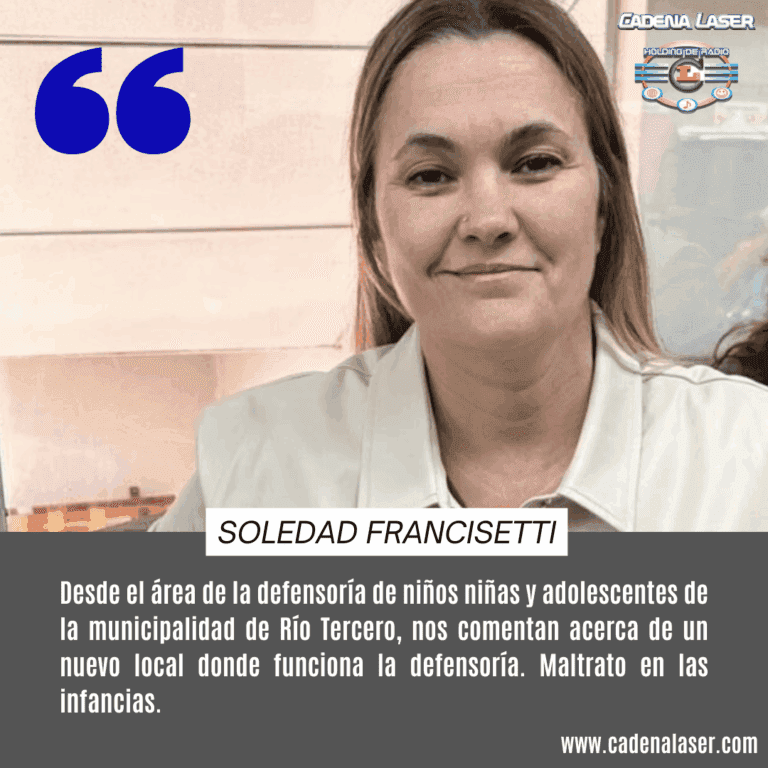 NOTA: Soledad Francisetti