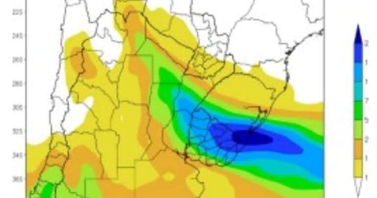 Clima: habrá lluvias intensas en el centro-este agrícola y hay riesgo de heladas en varias regiones