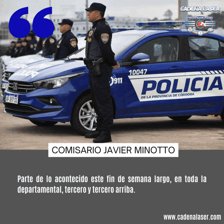 NOTA: Comisario Javier Minotto