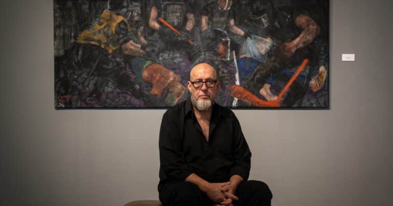 Arte y raíces: Julio Lavallén despliega las escenas que marcaron su vida entre el Paraná y Concordia