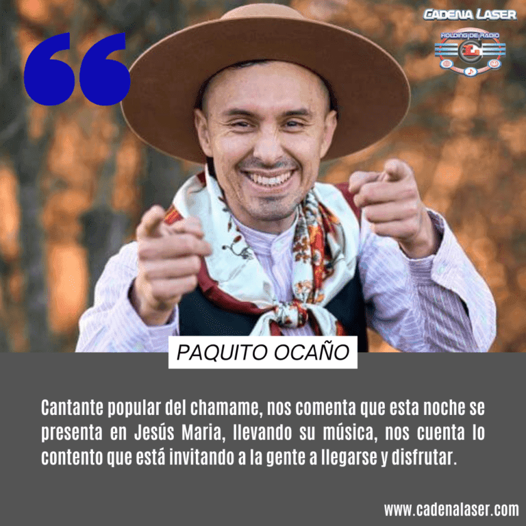 NOTA: Paquito Ocaño