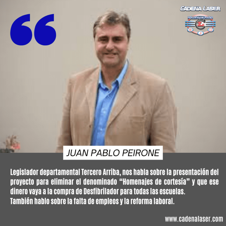 NOTA: Juan Pablo Peirone