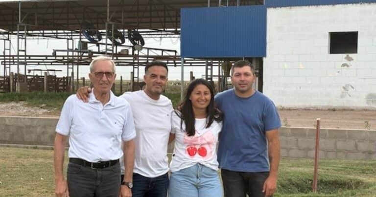 Los Beltramino se quemaron con leche, pero ahora ven a las vacas y ríen