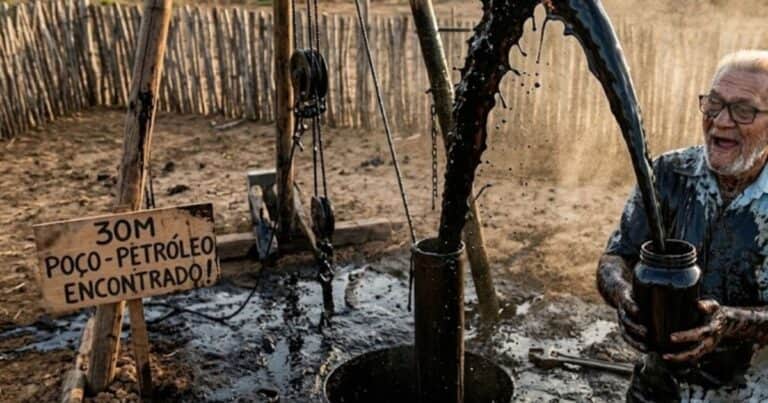 Confirmaron que desde el pozo que excavó un agricultor en su campo sale petróleo