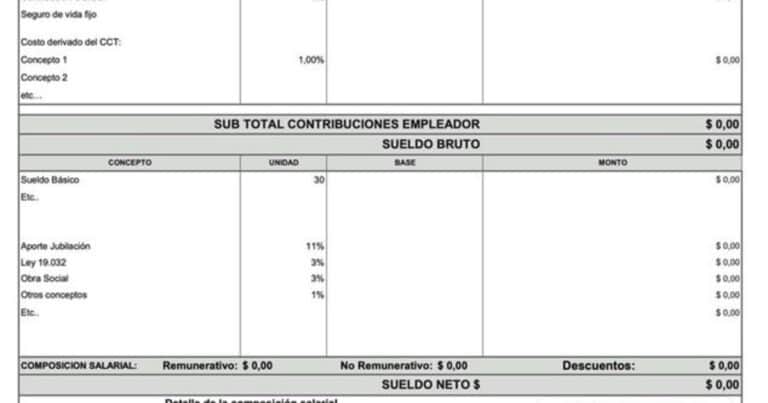 El Gobierno anunció cambios en los recibos de sueldo: cómo será el nuevo formato que detallará los descuentos