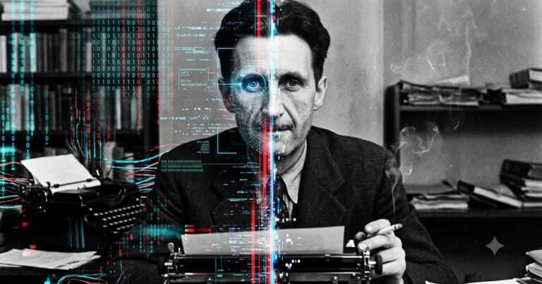 “Lo importante no es mantenerse vivo, sino mantenerse humano”: la profecía de George Orwell que explica el verdadero peligro de la inteligencia artificial
