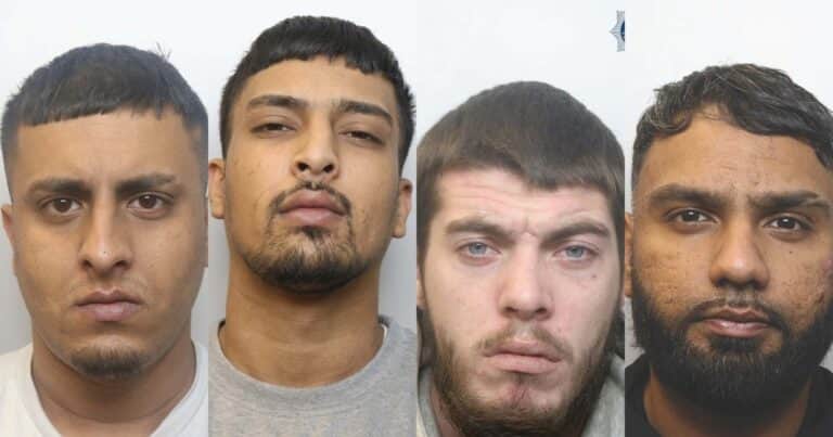 Cuatro hombres fueron condenados por robar 14 autos de alta gama en toda Inglaterra