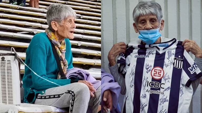 Talleres despidió a Elvira, la reconocida hincha que alentó al Matador con su mochila de oxígeno