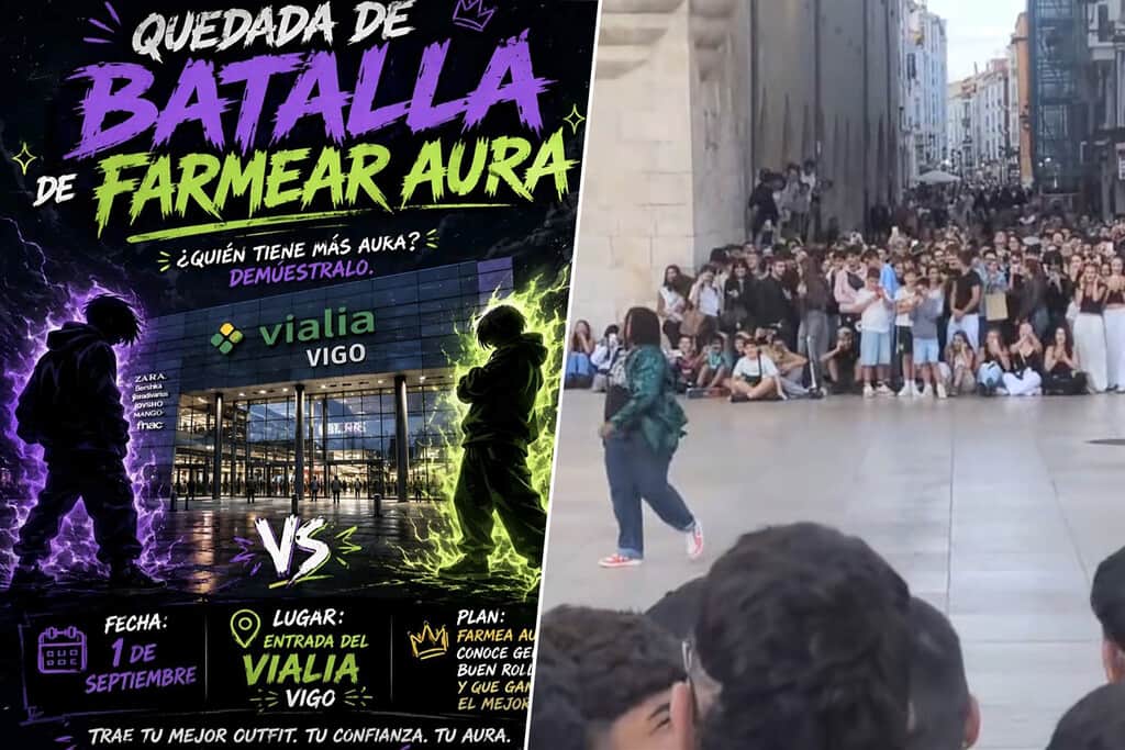 Las batallas de farmear aura en España han pasado de broma a actos reales que convocan a miles de chavales en ciudades como Burgos