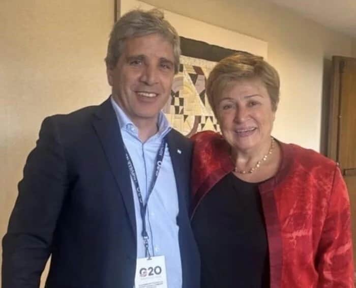 Caputo se reunió con Georgieva en el G20 y recibió un nuevo respaldo del FMI al programa económico
