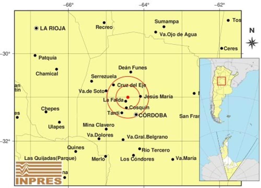Temblor en Córdoba: un sismo de registró en Punilla y alcanzó a Sierras Chicas y la capital