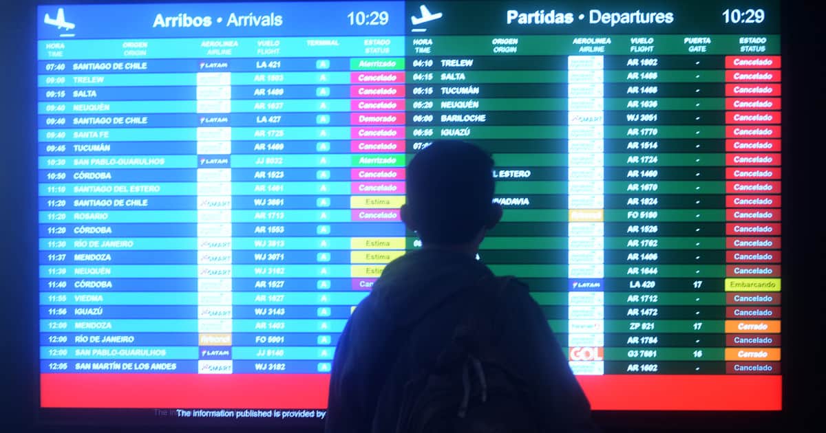Paro aeronáutico en 27 aeropuertos del país: ya comenzó la medida y podría haber demoras o cancelaciones de vuelos