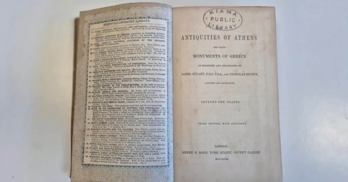 Encontraron un libro prestado hace 150 años y lo devolvieron a una biblioteca de Australia