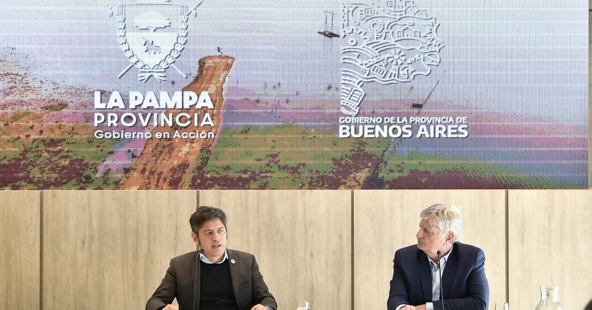Kicillof fue a La Pampa y con Ziliotto reclamó a Milei que libere fondos para enfrentar el fenómeno de El Niño