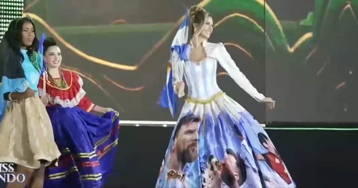 Miss Mundo: la candidata argentina sorprendió a todos en la final vestida de Messi