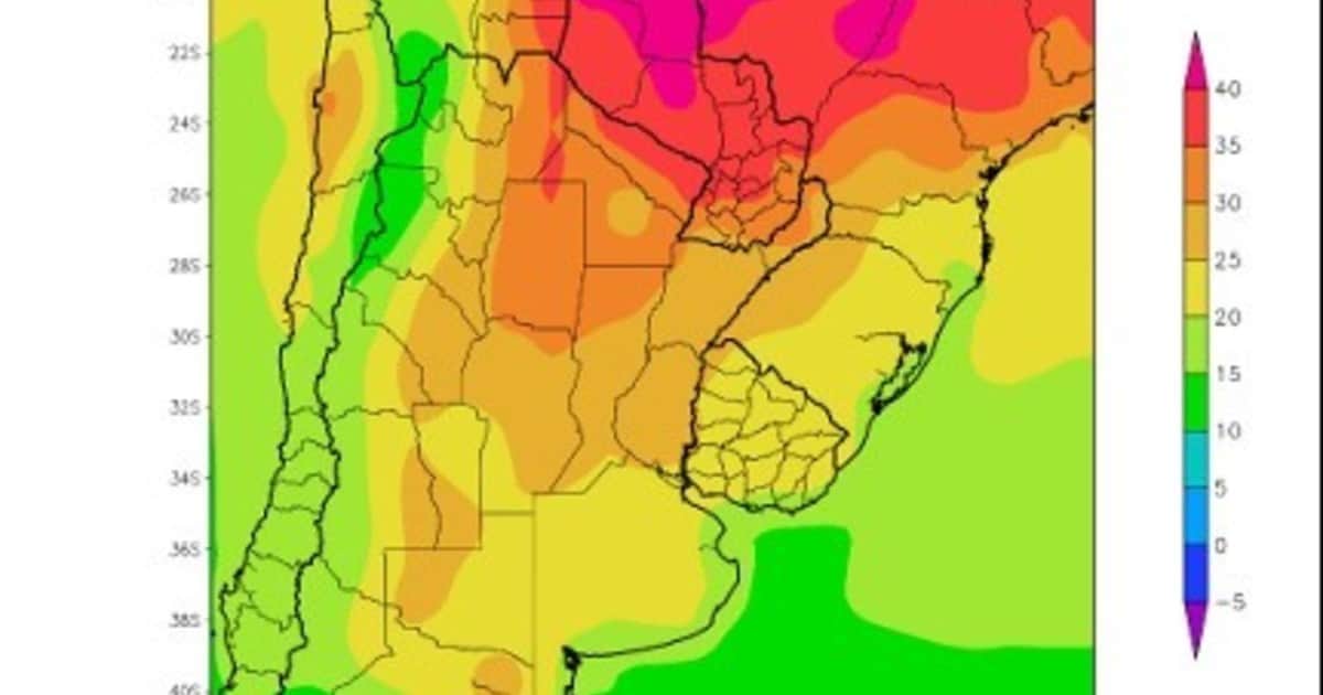 Semana de contrastes: calor, tormentas y riesgo de heladas en buena parte del área agrícola