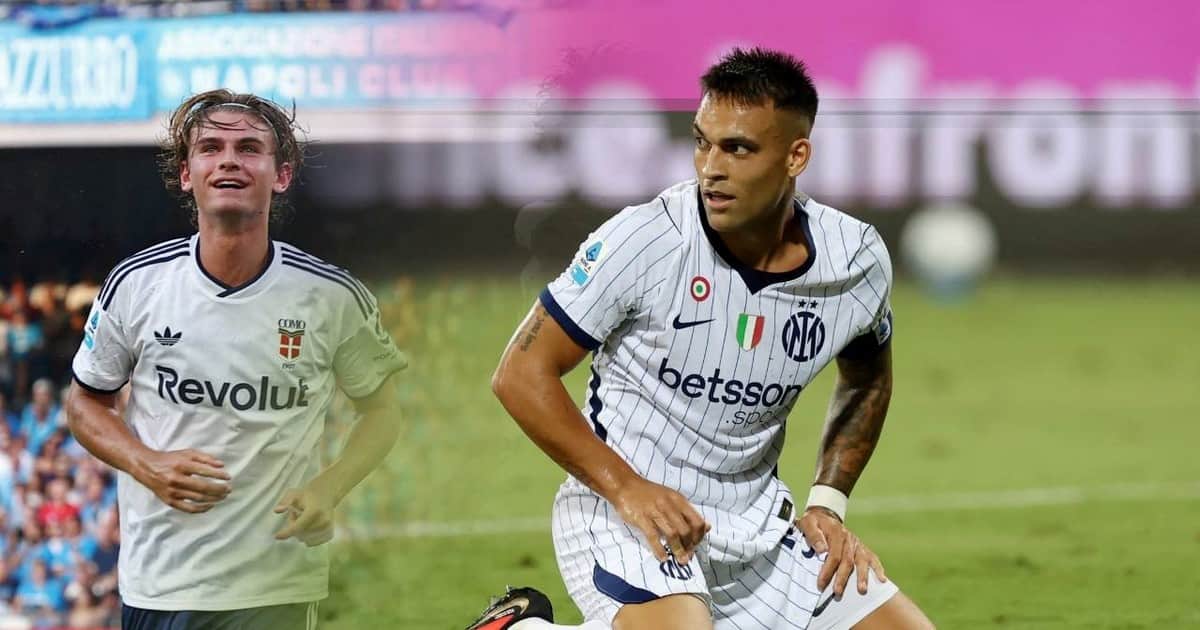 Domingo de Serie A: triunfazo de Nico Paz en Napoli y Lautaro puntero con Inter