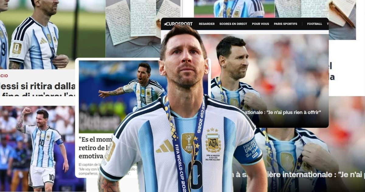 Qué dijeron en el mundo tras el retiro de Lionel Messi de la Selección Argentina