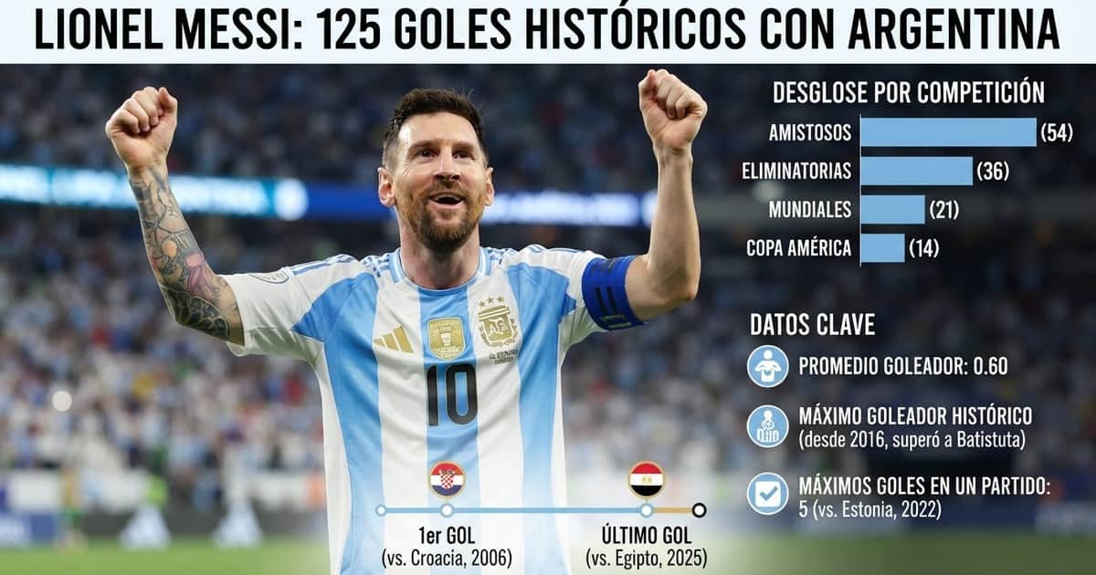 15 perlitas de los 125 goles de Messi en la Selección Argentina