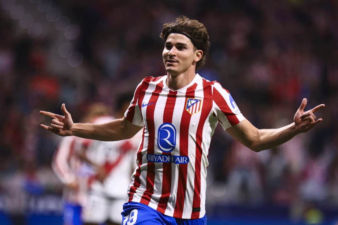 Julián Álvarez volvió a entrenar con el Atlético de Madrid