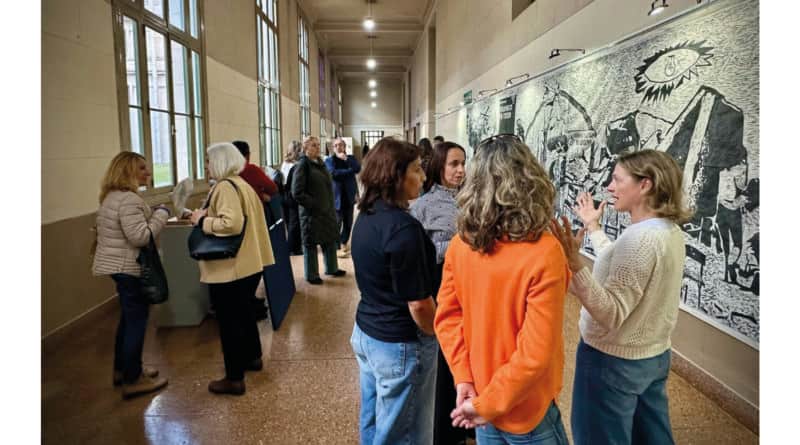 La UNRT llevó la memoria de Río Tercero a la UBA con la presentación del mural Río Térnica