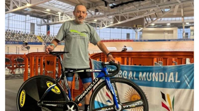 Infortunada participación de Ricardo Pereyra en el Mundial de Ciclismo Master en Londres: lesión