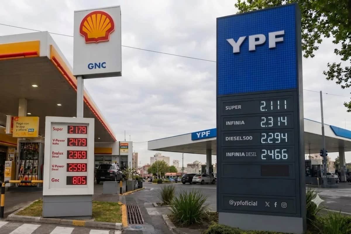Combustibles en Córdoba: YPF aumentó y Shell mantuvo sus precios