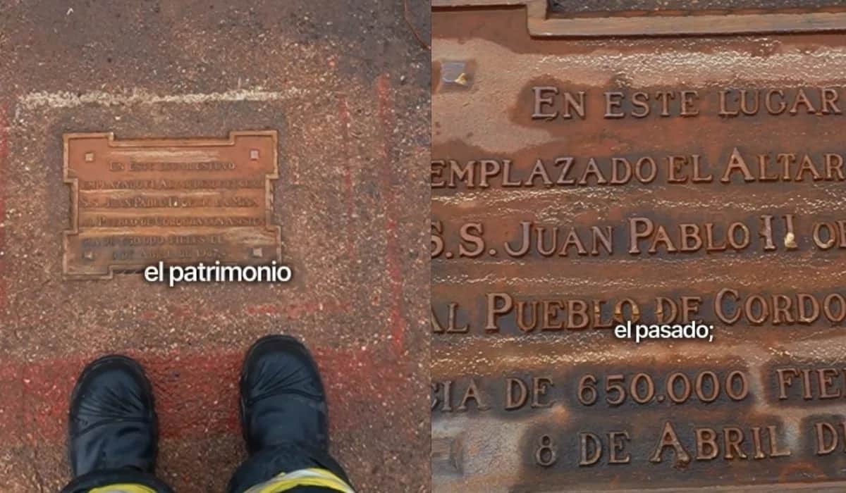 FAdeA recuperó una placa que recuerda la misa de Juan Pablo II en Córdoba