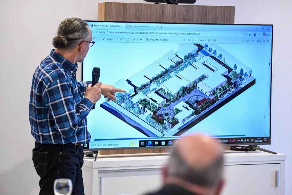Presentaron los detalles técnicos de las obras para el Paseo de las Artes