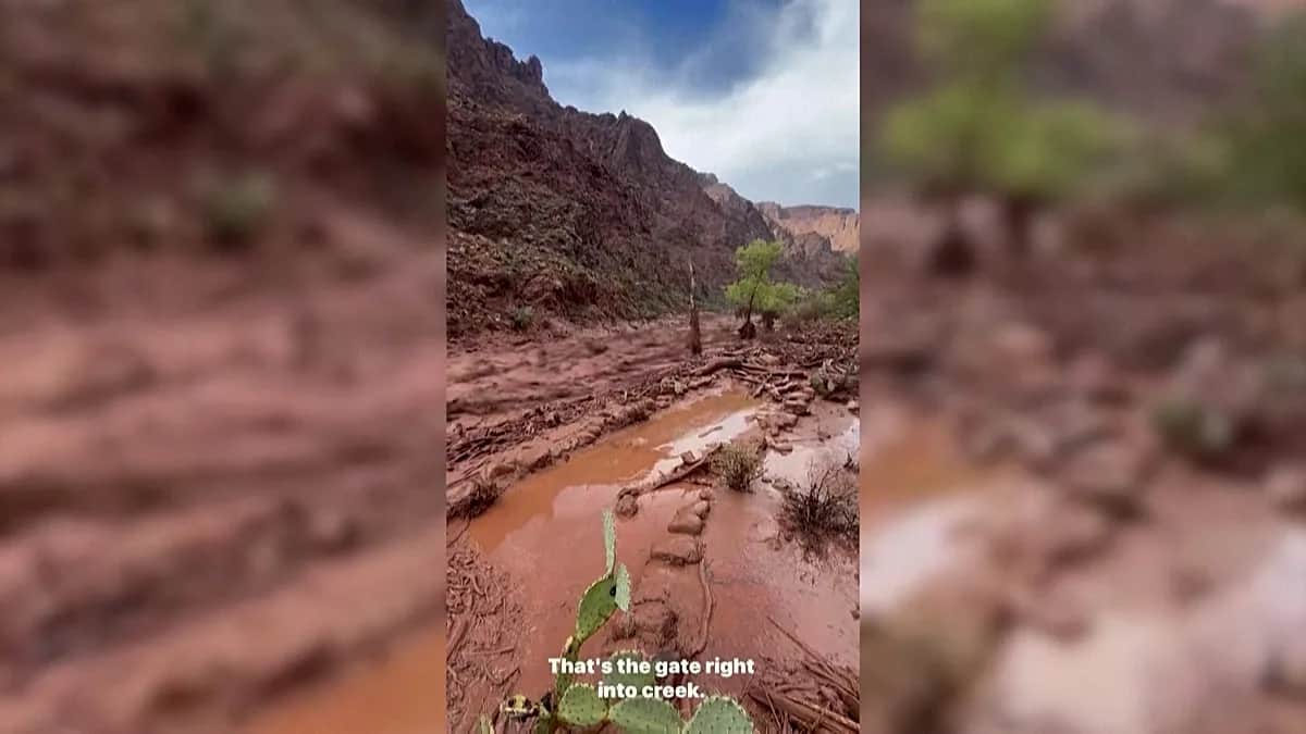 Inundación repentina en Phantom Ranch del Gran Cañón, más de 20 desaparecidos