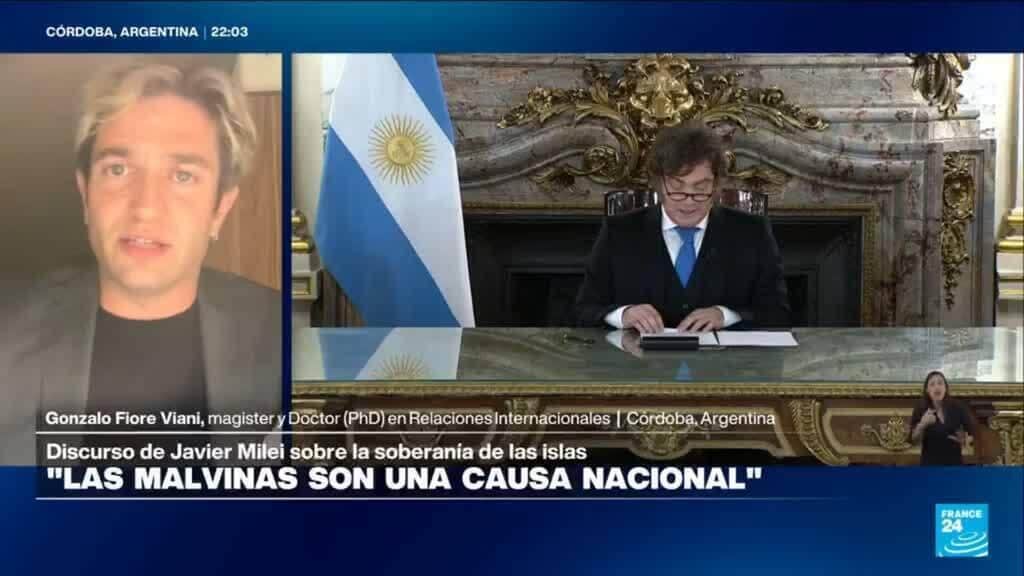 Gonzalo Fiore: "Discurso de Milei sobre Malvinas fue con intenciones electorales"