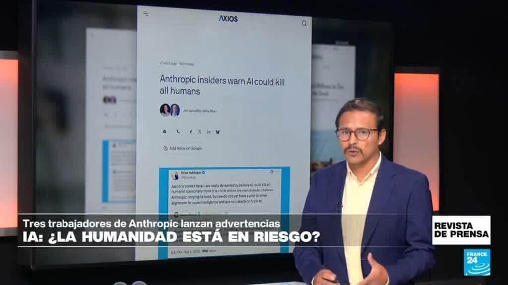 "Expertos de Anthropic advierten que la IA podría acabar con los humanos": 'Axios'
