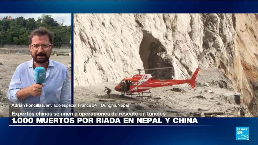 Un millar de fallecidos por riada en Nepal y el Tíbet; 4.500 personas continúan desaparecidas
