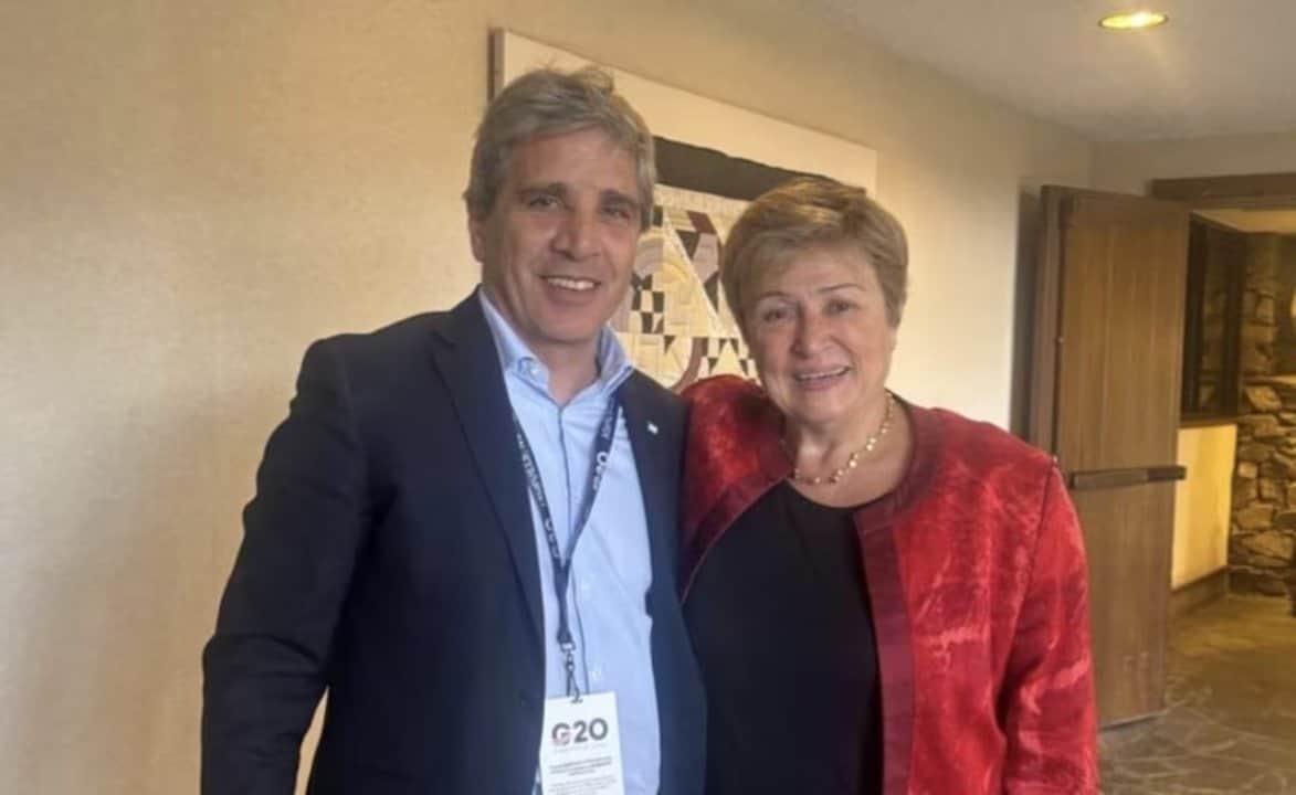 El ministro Luis “Toto” Caputo se reunió con la directora del FMI en Estados Unidos