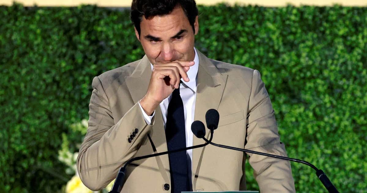 Las lágrimas de Federer en su ingreso al Salón de la Fama de Tenis