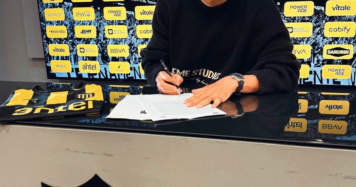 Pezzella habló de River en su presentación en Peñarol: "El club más importante de mi vida..."