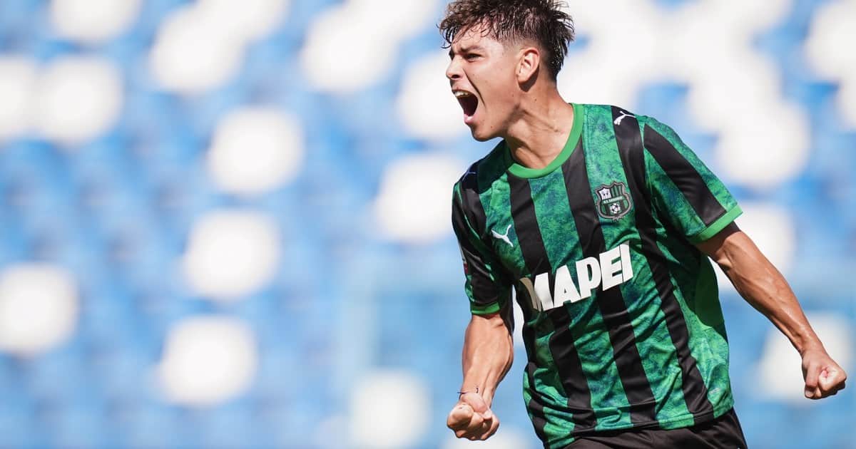 Benja Domínguez se estrenó como titular en Sassuolo y marcó su primer gol