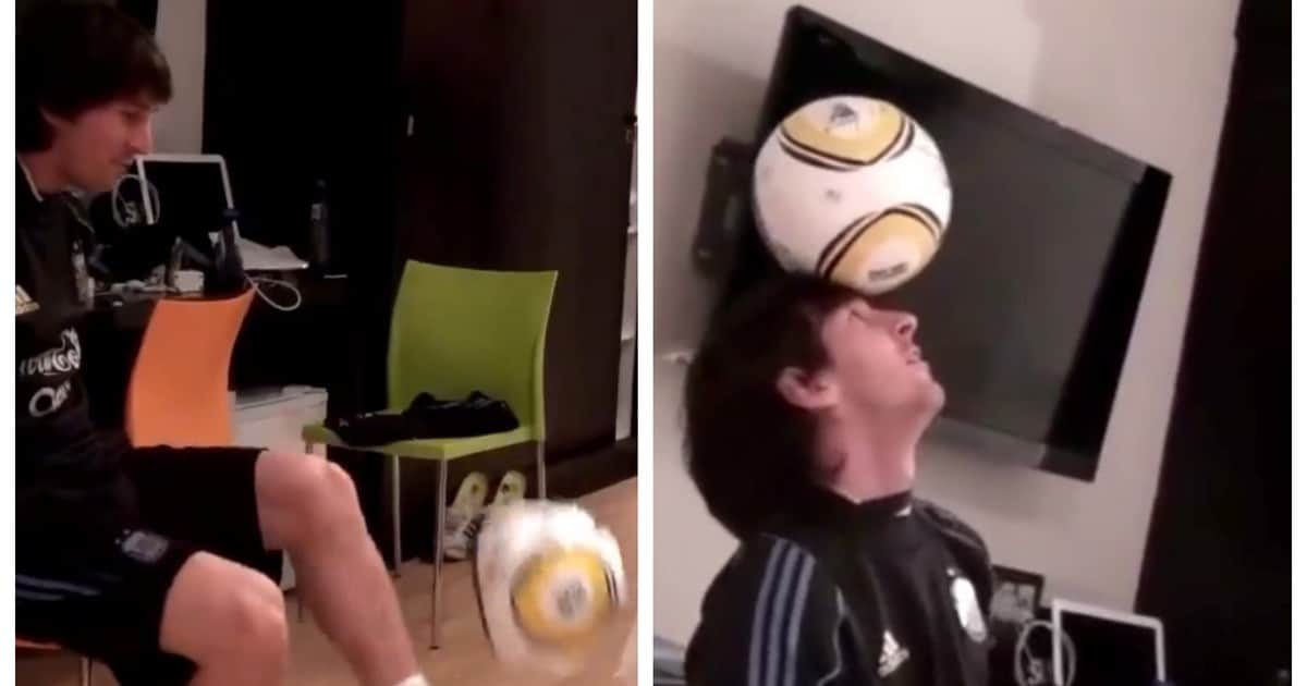 Video de Messi en 2010: jueguitos en una habitación con la Fiera Rodríguez