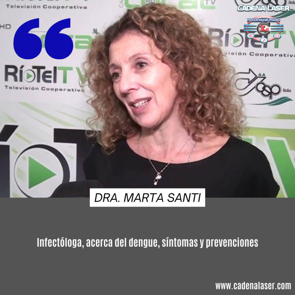NOTA: Dra. Marta Santi, Infectóloga
