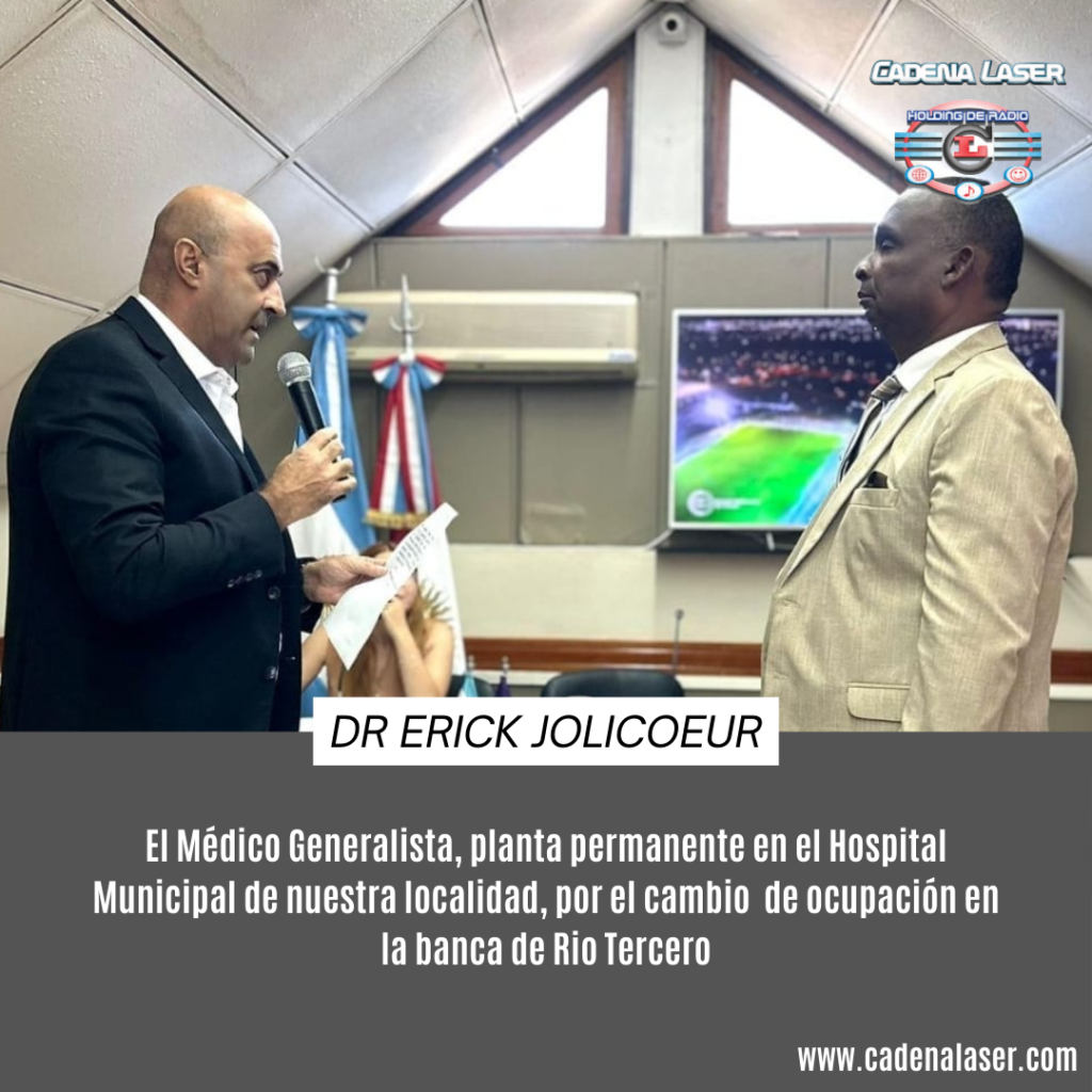 NOTA: Dr Erick Jolicoeur, Médico Generalista