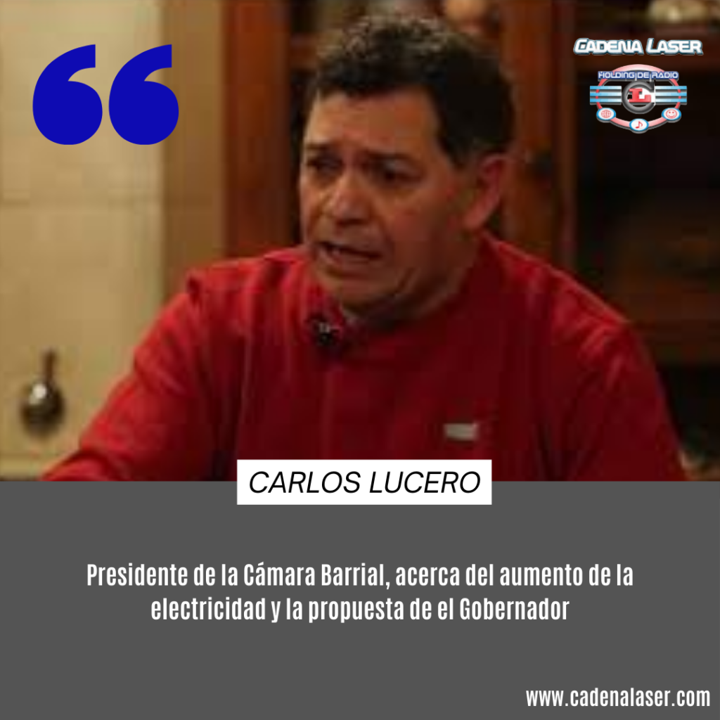 NOTA: Carlos Lucero,  Presidente de la Cámara Barrial