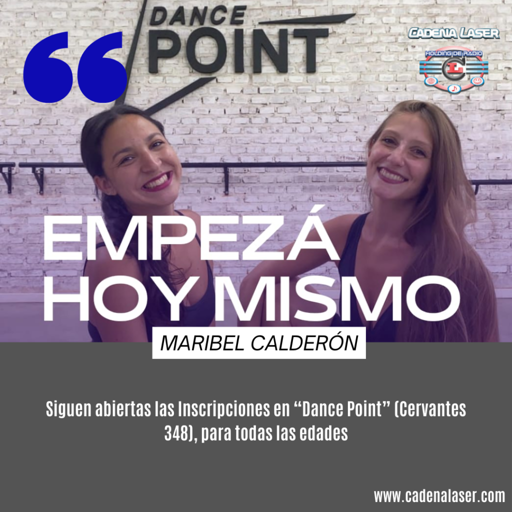 NOTA: Maribel Calderón, Inscripciones “Dance Point”