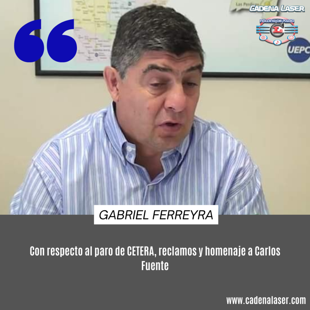 NOTA: Gabriel Ferreyra, Secretario General del Departamento Tercero Arriba UEPC